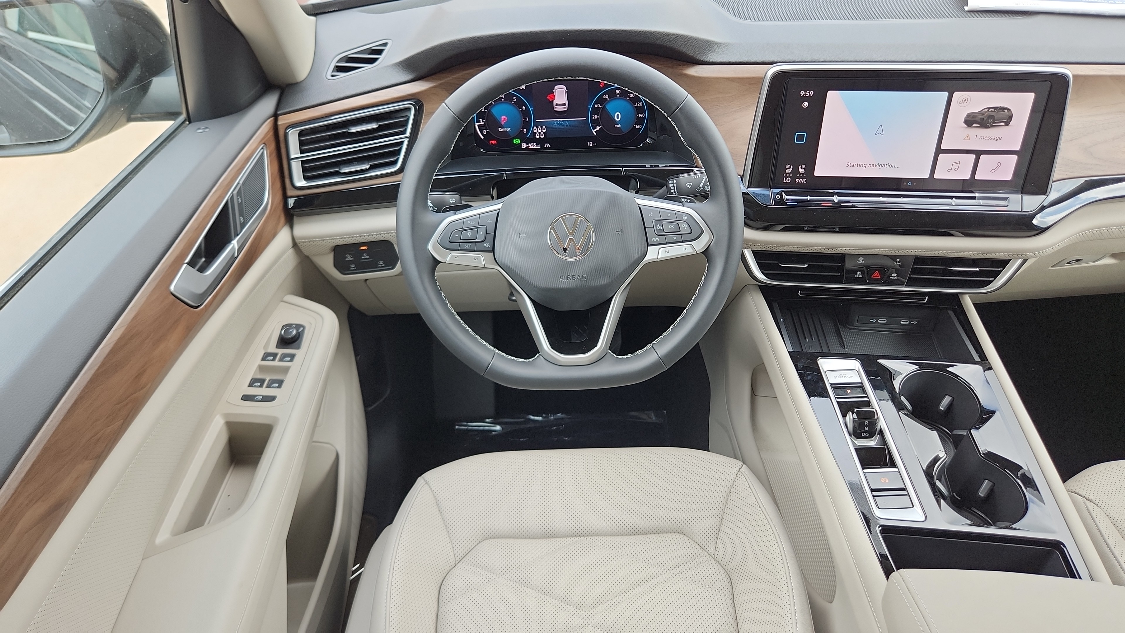 New Deep Black Pearl 2026 Volkswagen Atlas 2.0T SE w/Technology